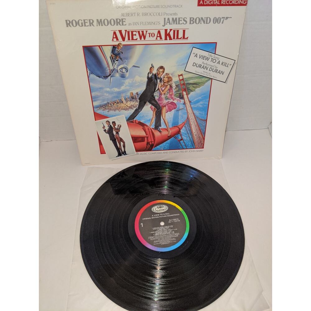 1985 John Barry A View To A Kill Original Motion Picture Soundtrack LP, Album